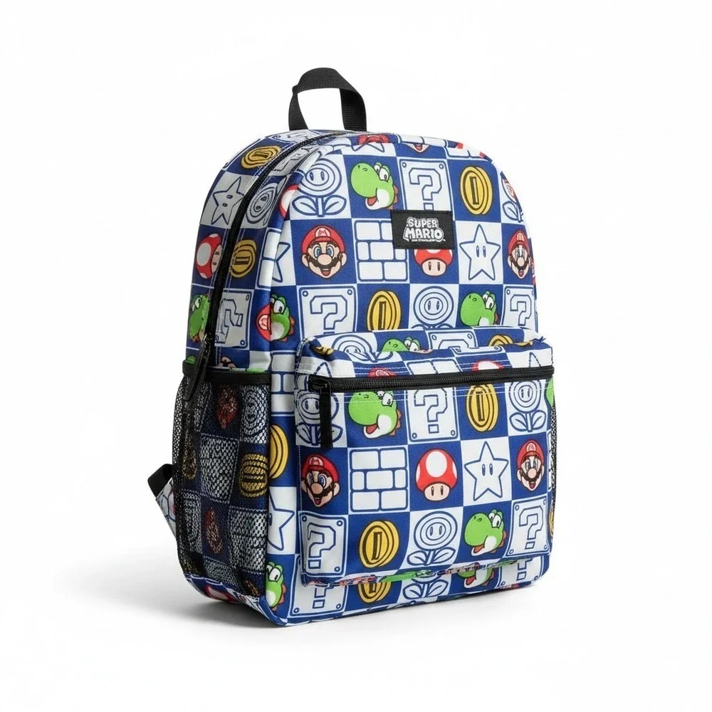 Super Mario Bros.‎ Canvas Backpack for Kids Boys and Girls NWT